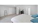 Bedroom featuring neutral walls, two closets and two doorways at 14974 Dry Creek Rd, Noblesville, IN 46060