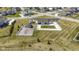 Overhead image of community pool and playground within a neighborhood at 18271 Lake Winds Dr, Westfield, IN 46074