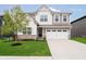 Beautiful two-story home with a well-manicured lawn and attached two-car garage, creating a welcoming curb appeal at 19992 Fenside Xing, Westfield, IN 46074