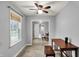Bedroom with neutral carpet and a large window providing natural light at 214 W Elbert St, Indianapolis, IN 46217