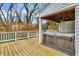 Wooden deck with a built-in hot tub enclosed by a privacy fence at 214 W Elbert St, Indianapolis, IN 46217