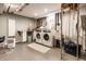 Basement laundry room with modern washer and dryer units at 224 Brierley Way, Carmel, IN 46032