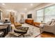 Bright and airy living room with a comfortable seating arrangement and natural light at 224 Brierley Way, Carmel, IN 46032