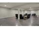 Spacious basement with recessed lighting and comfortable seating area at 2753 Stones Bay Dr, Greenwood, IN 46143