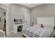 Bedroom with decoratively lit mirror, bed, and ample natural light at 2753 Stones Bay Dr, Greenwood, IN 46143