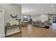 Spacious open-concept floor plan combines the living room and kitchen for modern living at 2753 Stones Bay Dr, Greenwood, IN 46143