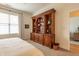 Bedroom with beautiful wood cabinet for storage and decor display at 355 E Ohio St # 221, Indianapolis, IN 46204