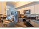 Well-equipped kitchen with granite countertops and stainless steel appliances at 355 E Ohio St # 221, Indianapolis, IN 46204