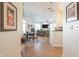 Bright and airy living room featuring an open floor plan, hardwood floors, and modern decor at 355 E Ohio St # 221, Indianapolis, IN 46204