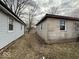 Exterior view of the house showing the space between the house and the siding at 3812 S Ebright St, Muncie, IN 47302