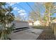 View of backyard, showcasing the detached garage and ample space for outdoor activities at 3960 N Park Ave, Indianapolis, IN 46205