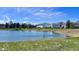 Scenic view of a community pond and surrounding greenery at 5941 Bonneville Way, Indianapolis, IN 46237
