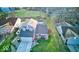 Aerial shot of a charming home, showcasing its well-maintained lawn and inviting curb appeal at 628 Southridge Ct, Westfield, IN 46074