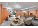 Spacious basement includes a cozy seating area, and pool table, great for entertaining at 6602 Boston Ridge Ct, Indianapolis, IN 46237