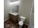 Bathroom featuring a double vanity with decorative hardware at 709 S Vine St, Muncie, IN 47302