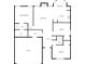 Detailed floor plan showcasing the layout of this home, including bedrooms, living spaces, and garage at 851 Pine Lake Dr, Greenwood, IN 46143