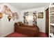 Cozy bedroom featuring unique decorations, warm colors, and comfortable furnishing at 9053 Sunset Ln, Brownsburg, IN 46112