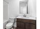 Bathroom showcasing a modern vanity with a sink and stylish fixtures at 9198 Anthem Ave, Plainfield, IN 46168