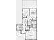 Second story floor plan featuring three bedrooms, two bathrooms, and a laundry room at 9210 Anthem Ave, Plainfield, IN 46168
