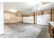 Large garage with two car capacity and automatic doors offering plenty of room for storage at 12702 Slippery Rock Rd, Indianapolis, IN 46236