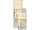 Detailed first floor plan showing the kitchen, dining, Gathering foyer, guest suite, and garage at 15371 Alperton Rd, Fishers, IN 46037
