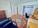 The bedroom features hardwood floors, a ceiling fan, and closet at 1711 Lafayette Ave # 5, Lebanon, IN 46052