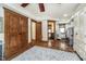 Spacious bedroom with hardwood floors, a large closet, and ensuite bathroom at 222 Stony Ln, Noblesville, IN 46060
