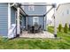 Private backyard patio featuring seating perfect for outdoor dining and relaxation at 3164 Kent Dr, Brownsburg, IN 46112