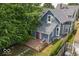 Aerial view featuring the home's backyard, new roof, and neighborhood surroundings at 325 E 10Th St, Indianapolis, IN 46202