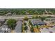 This aerial view offers a perspective of the area's landscape and highway access at 325 E 10Th St, Indianapolis, IN 46202