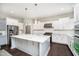 Well-lit kitchen featuring an island, stainless steel appliances, ample storage space, and stylish countertops at 3989 Birkdale Dr, Carmel, IN 46033