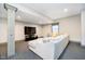Finished basement living area featuring a comfortable sectional sofa and a flat screen TV at 3989 Birkdale Dr, Carmel, IN 46033