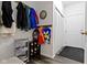 Mud room with organization racks and room for storage at 4221 Millersville Rd, Indianapolis, IN 46205
