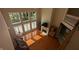 An upstairs view of the living room with many windows at 452 Twin Oaks Dr, Carmel, IN 46032