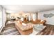 Open-concept layout seamlessly connects the living room, dining area, and kitchen at 4625 Berkshire Ln, Indianapolis, IN 46226