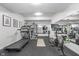 Home gym features workout equipment, weights, and mirrors at 519 Southwind, Brownsburg, IN 46112