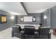Home theater features comfortable seating and a projector setup at 519 Southwind, Brownsburg, IN 46112