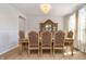Formal dining room features a decorative chandelier and an ornate china cabinet at 6027 Brentwood Trce, Brownsburg, IN 46112