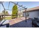 Backyard deck with a pergola structure and a outdoor seating at 6036 Maple Forge Cir, Indianapolis, IN 46254