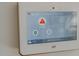 Close-up view of a modern smart home security system control panel at 6315 S Keystone Ave, Indianapolis, IN 46227