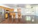 Modern kitchen with a center island, stainless steel appliances, and ample natural light at 7372 Deerfield Dr, Greenfield, IN 46140