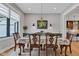 Elegant dining room with a large window and charming decor, perfect for gatherings and entertaining at 8146 W 875 S, Pendleton, IN 46064