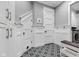 Mudroom features paneled walls and patterned tile floors at 8146 W 875 S, Pendleton, IN 46064