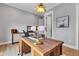Home office with custom desk and natural lighting at 8146 W 875 S, Pendleton, IN 46064