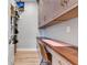 Home office area with built-in desk and storage cabinets at 8146 W 875 S, Pendleton, IN 46064