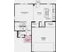 Floor plan featuring an open-concept layout with kitchen, dining, great room, and a 2-car garage at 8706 Hollander Dr, Camby, IN 46113