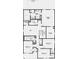 Second floor plan featuring bedrooms, laundry, and a primary suite at 8710 Hollander Dr, Camby, IN 46113