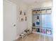 Functional mudroom with custom built-ins, cubbies, bench, and dog-friendly space at 8710 Hollander Dr, Camby, IN 46113