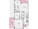 First floor plan featuring an open layout with kitchen, dining, great room and garage at 8711 Hollander Dr, Camby, IN 46113