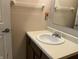 Bright bathroom featuring a white sink, countertop, and a mirrored vanity for a clean, functional space at 9452 Maple Way, Indianapolis, IN 46268